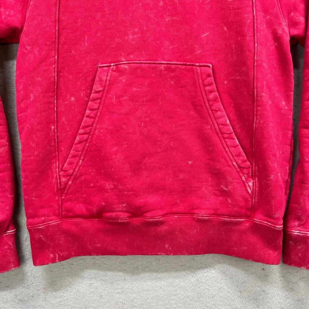 Jordan Hoodie Mens XS Red Acid Wash Flight Tour Cruising Altitude Graphic Fleece